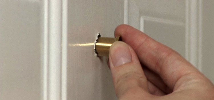 peephole door repair in Orange Cove